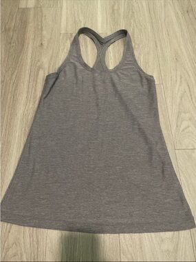 lululemon athletica Gray Racerback Tank - Heathered Grey
